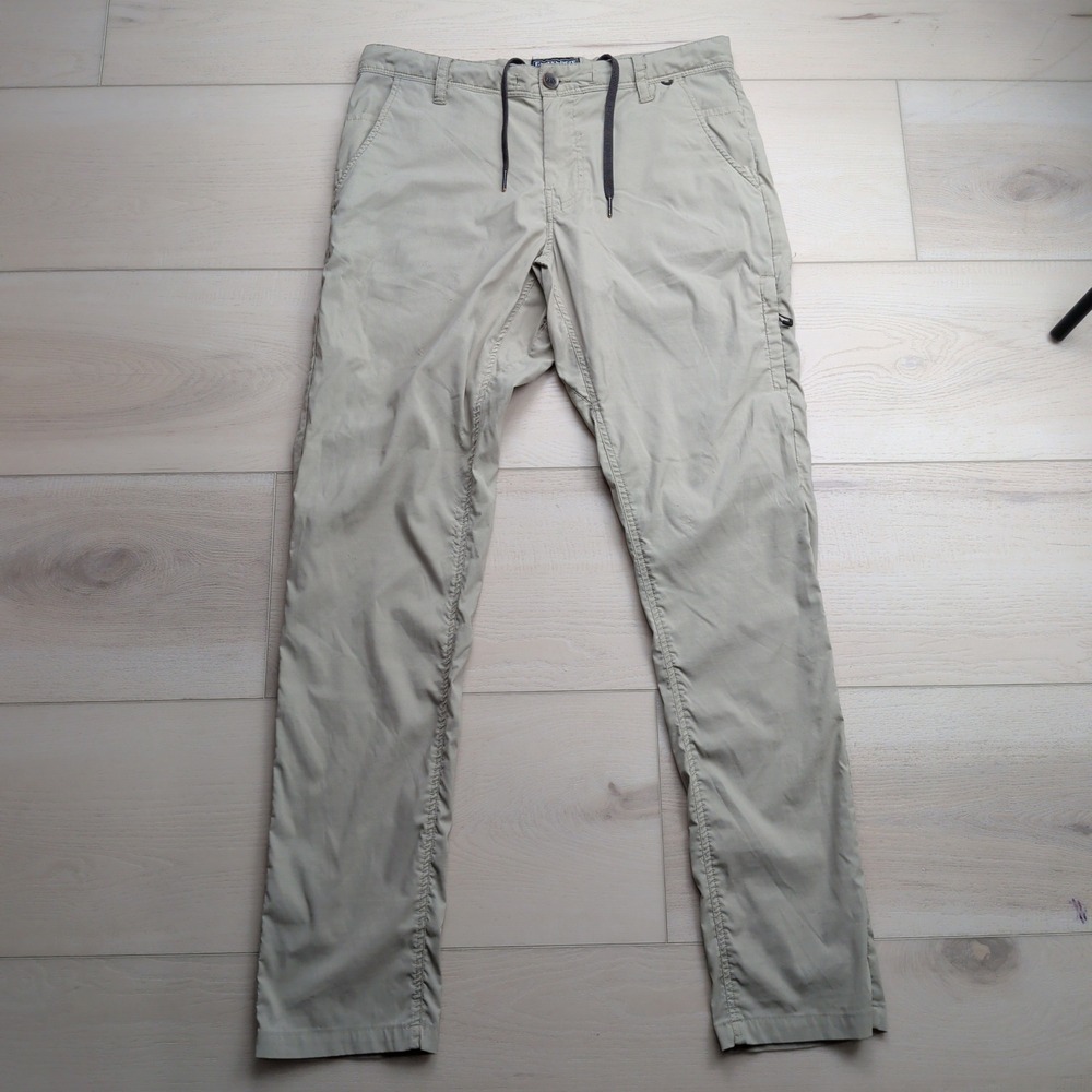 686 Everywhere Collection Technical Apparel Pants Mens M Khaki Slim Chino 32x32